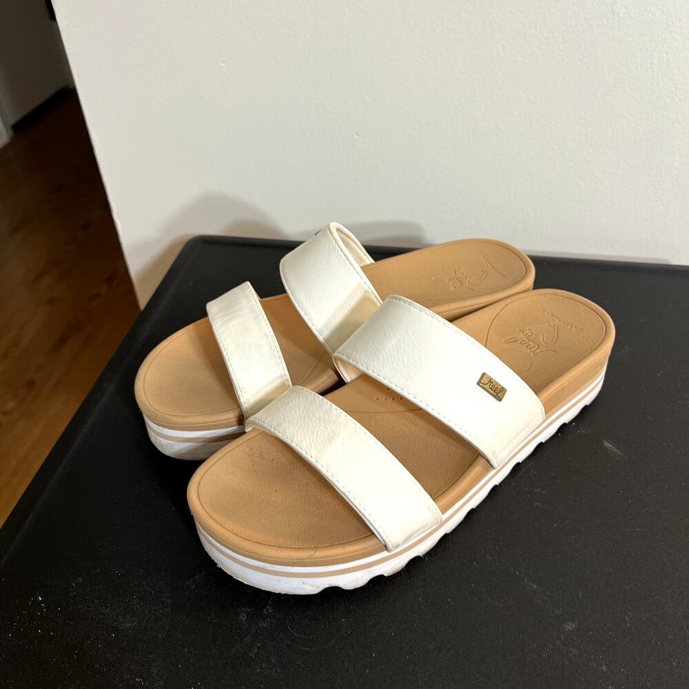 Reef White Vista Platform Sandals - Picture 2 of 7